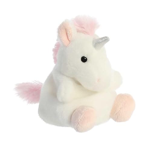 Aurora® Adorable Palm Pals™ Sassy Unicorn™ Stuffed Animal - Fun Collectible Plush for Kids and Adult Collectors - Perfect for Decorating Rooms and Birthday Gifts - White 4.5 Inches thumbnail 5