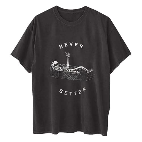 Wukreran Oversized Tops for Women Short Sleeve Shirts Dressy Casual Plus Size Cute Graphic Tees Summer Loose Fit T-Shirts thumbnail 3