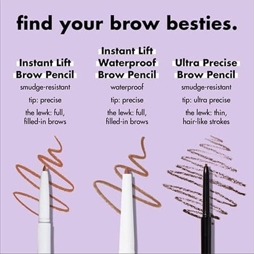 e.l.f. Instant Lift Brow Pencil, Dual-Sided, Precise, Fine Tip, Shapes, Defines, Fills Brows, Contours, Combs, Tames, Taupe, 0.006 Oz thumbnail 4