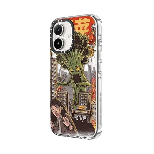 CASETiFY Clear iPhone 16 Plus Case [Not Yellowing / 6.6 ft. 3X Military Grade Drop Protection/Compatible with Magsafe] - Broccozilla - Clear thumbnail 6