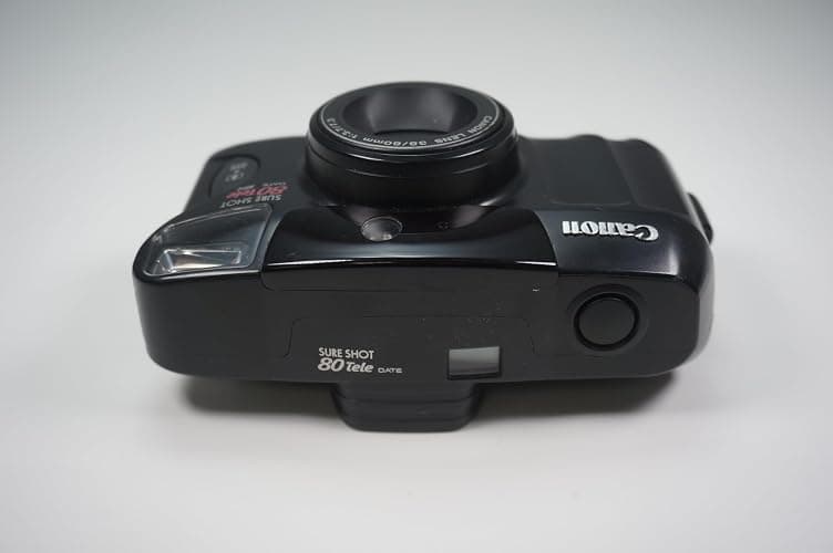 Canon Sure Shot 80 Tele SAF 35mm Film Camera w/ Canon 38-80mm Lens (Black) thumbnail 5