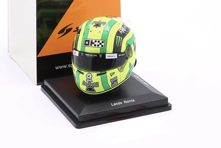 McLaren F1 Team, Official 2025 Model Collection, Lando Norris Special edition Austin USA GP, 1/5 Scale Model Mini Helmet With Display Box - Image 1