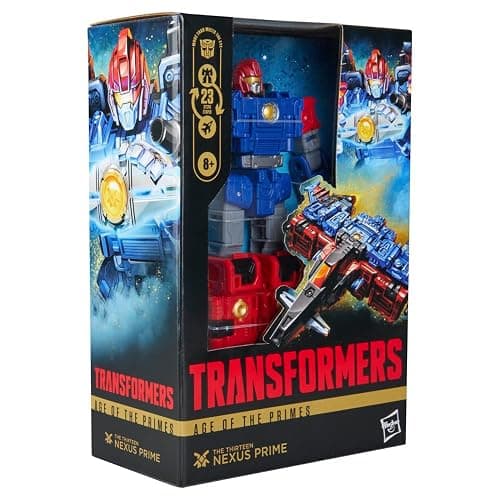 Transformers Age of the Primes The Thirteen Nexus Prime, Voyager Class 6-Inch Converting Action Figure, Robot Toys for Ages 8+ | Transformers Age Of The Primes 7 Inch Action Figure Voyager Class (2026 Wave 2) - The Thirteen Nexus Prime thumbnail 5