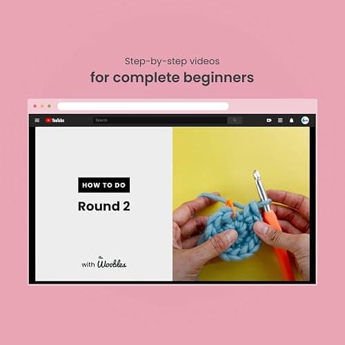 The Woobles Crochet Kit for Beginners - Easy Arts and Crafts Knitting & Crochet Animals Kit As Seen On Shark Tank - Fred The Dinosaur thumbnail 4
