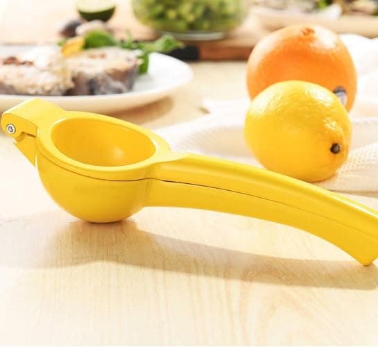 Y-ME Manual Juicer Citrus Lemon Squeezer, Fruit Juicer Lime Press Metal, Professional Hand Juicer Kitchen Tool(Yellow） thumbnail 6