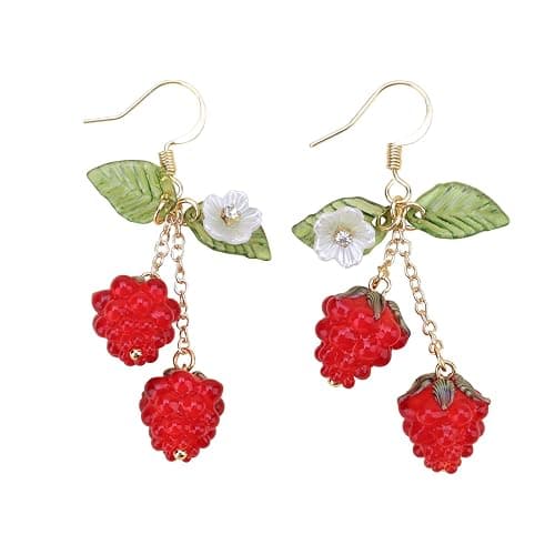 Cute Fruit earring,Dangle Drop Lightweight Food Earrings for Women thumbnail 6
