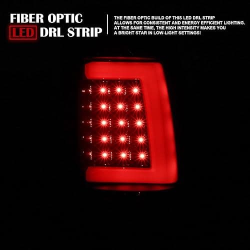 SPEC-D TUNING Black Smoke LED Bar Tail Lights Compatible with 1999-2002 Chevy Silverado GMC Sierra 1500/2500/3500 Models, Left + Right Pair Assembly thumbnail 5