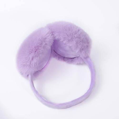 CHUANGLI Women Foldable Ear Muffs for Cold Weather Fluffy Earmuffs Lady Winter Warm Headband Cute Soft Ear Warmers thumbnail 8