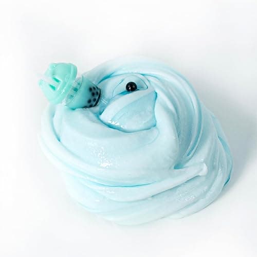 Tototang BLUE BUBBLE TEA Slime - Thick & Glossy, Clear, Bubble Tea Scented - Handmade, ASMR Slime - 7oz (10.8966 x 6.9088 x 11.4046 cm) - Female, Ages 15+ thumbnail 4