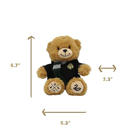 Harry Potter Gryffindor Bear Plush, Hogwarts Mini Teddy with Robe & Scarf | Collectible Stuffed Animal, Silkscreen Paw Prints, House Mascot, Wizarding World Gift for Kids & Fans thumbnail 2