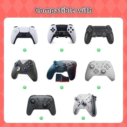 Kuitmor Silicone Thumb Grip Caps for PS5 Controller,Thumbsticks Cover Set Compatible with Switch Pro Controller and PS4 PS5 Controller,4PCS - HelloCat thumbnail 2