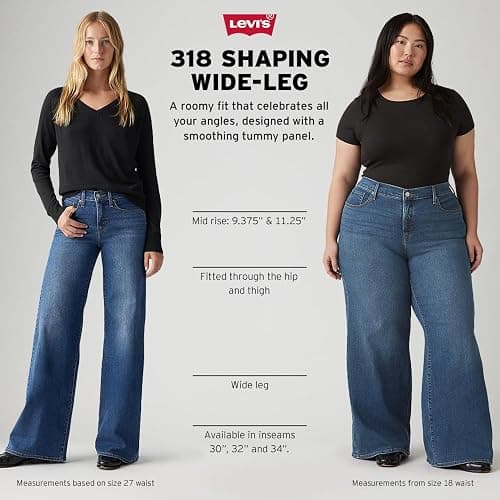 Levi's Womens 318 Shaping Wide Leg thumbnail 4