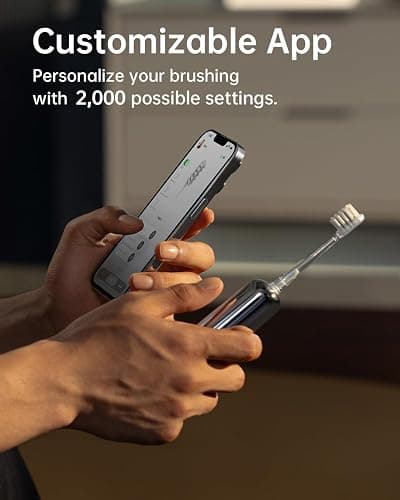 Laifen Wave Electric Toothbrush, Oscillation & Vibration Sonic Electric Toothbrush for Adults with 3 Brush Heads, IPX7 Waterproof ADA Accepted Travel Powered Toothbrush (Stainless Steel) - Stainless Steel thumbnail 7