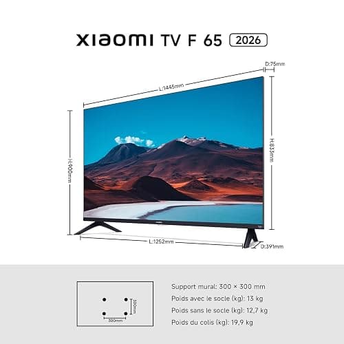 XIAOMI TV F 65, 165 cm (65 Pouces), 4K UHD, Smart TV, Fire TV, Contrôle Vocal Alexa, HDR10, MEMC, Mode Game Boost 120Hz, 2Go+32Go, Compatible avec AirPlay thumbnail 20