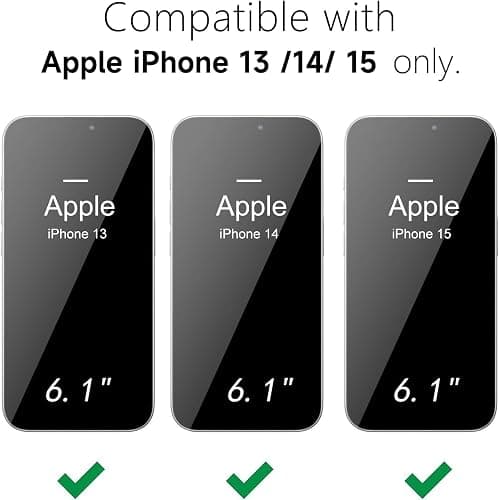 oakxco Thin Slim Clear case for iPhone 15 iPhone 14 iPhone 13 Case, Transparent Hybrid Hard Plastic & Soft Silicone Rubber Bumper, Non-Yellow Acrylic Protective Cover for Women, Purple Lavender Lilac thumbnail 2