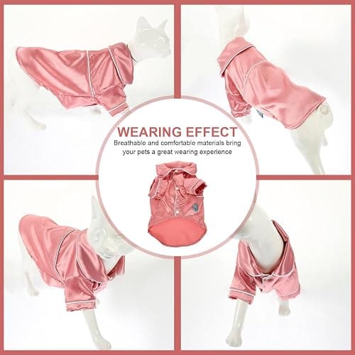 balacoo Dog Pajamas Small Cotton Sleepwear Lightweight Indoor Clothes Comfortable Costume for Daily Wear Special Occasions Photo Sessions thumbnail 5
