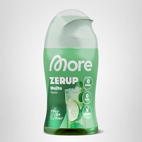 MORE Zerup, Mojito, 65 ml, für bis zu 8 l Fertiggetränk, zuckerfreier Sirup mit u.a. echten Fruchtextrakten, vegan, zero Kalorien - made in Germany | Null Kalorien Sirup u.a. Mit echten Fruchtextrakten, ohne Zuckerzusatz thumbnail 7