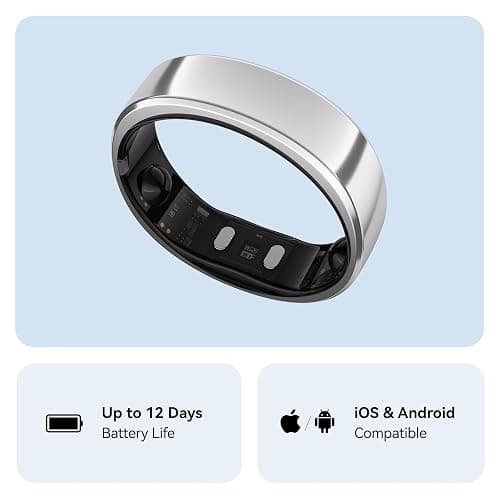 RingConn Gen 2, World’s First Smart Ring with Sleep Apnea Monitoring, No APP Subscription, 12-Day Battery Life, Stress/Heart Rate/Women's Health Tracker, Android & iOS Compatible (Silver, Size 6) thumbnail 7