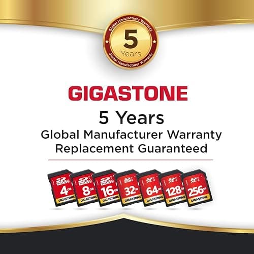 GIGASTONE 32GB SD Card 5-Pack UHS-I U1 Class 10 SDHC Memory Card High-Speed Full HD Video Compatible with Canon Digital Camera, SPYPOINT TACTACAM WOSPORTS Trail Camera, with 5 Mini Cases thumbnail 7