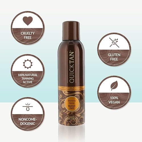 Body Drench QuickTan Instant Self Tanner Bronzing Spray, Salon-Quality Medium/Dark Tan, Streak-Free, Tinted Formula, 6 oz, 1-pack thumbnail 3
