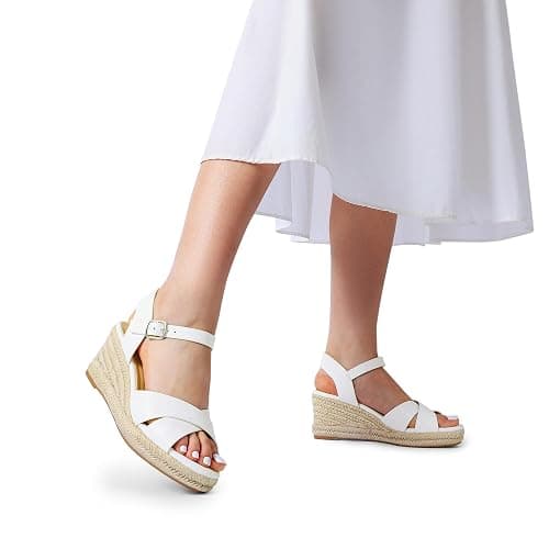 DREAM PAIRS Women's Espadrille Wedge Sandals | Adjustable Buckle, Dressy Platform Sandals Casual Summer, Comfortable High Heeled Wedges, Fashion Dressy Shoes thumbnail 5