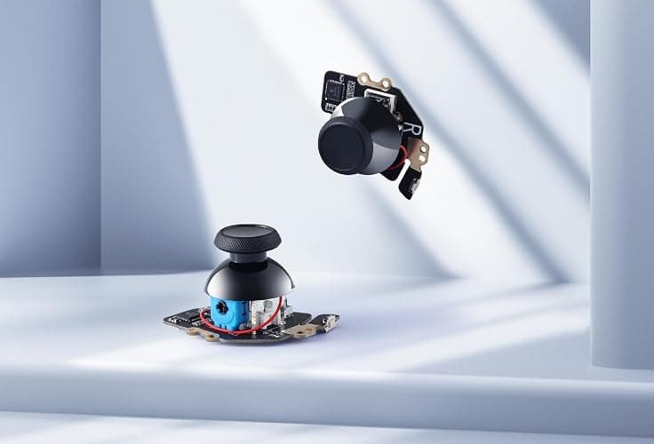 GuliKit Hall Effect Joystick Module For Steam Deck OLED, Electromagnetic Thumbstick Replacement with Original Touch Sensing, No Soldering, One-Key Calibration,Joysticks with Caps(Not for LCD) thumbnail 9
