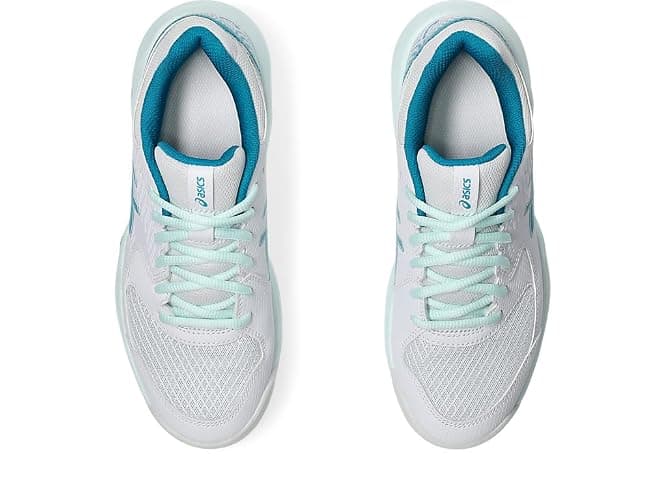 ASICS Women's Gel-Dedicate 8 Tennis Shoes - 8 - White/Teal Blue thumbnail 6