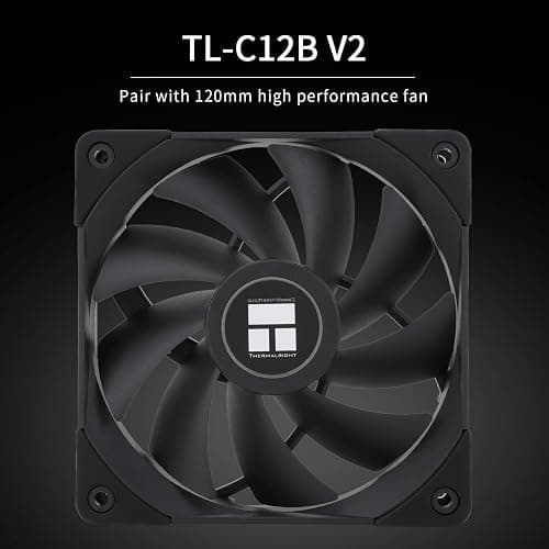 Thermalright PS120SE CPU Air Cooler, 7 Heat Pipes CPU Cooler,Dual 120mm TL-C12B V2 PWM Fan, AGHP 4.0 Technology, S-FDB Bearing, for AMD AM4 AM5/Intel 1700/1150/1151/1200/1851, PC Cooler thumbnail 5