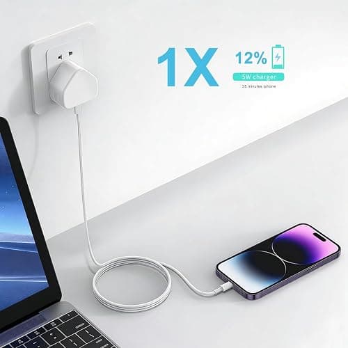 iPhone 8 7 6 5 Charger Plug and Cable,[MFi Certified] Old Apple Lightening Charger USB Cable and Plug with i Phone Lead 5W 5V 1Amp Charging for iPhone 6S 5 5C 5S SE Xs Max XR X 13 12 11 10 thumbnail 5