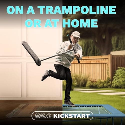 Indo the Trick Scooter - Tramp Scooter for Teenagers & Adults - 6-15 Years - Trampoline Scooter Ideal for Trampoline Stunt Exercises, Professionals & Beginners - Indoor & Outdoor Freestyle thumbnail 8