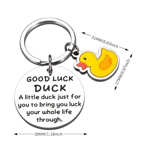 Duck Keychain, Stocking Stuffers for Adults Women, Positive Duck Good Luck Charms, Christmas Gifts for Teen Girls, Ducks Gifts Funny Keychain, Lucky Ducks Christmas Keychains, Novelty Gift Cheer Gift thumbnail 6