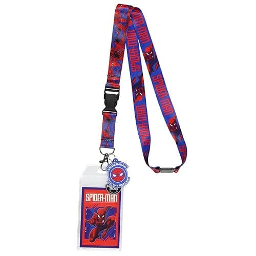 Bioworld Marvel Spider-Man ID Badge Holder Lanyard w/Rubber Pendant and Collectible Sticker thumbnail 5