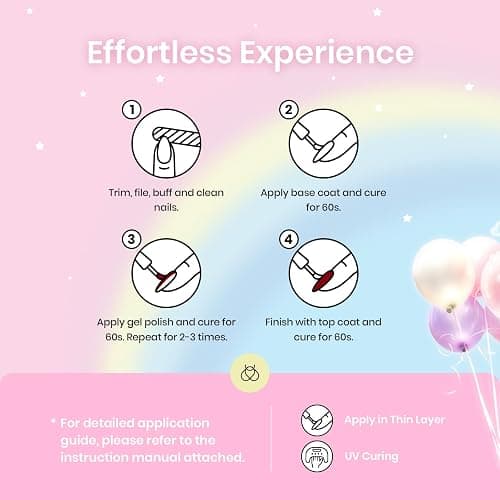 beetles Pastel Gel Polish Set - 20 Colors Spring Gel Nail Kit Dreamy Town Collection Macaroon Pink Yellow Green Blue Glitter Manicure Kit with 3Pcs Base Top Coat Uv LED Summer Gifts for Women thumbnail 6