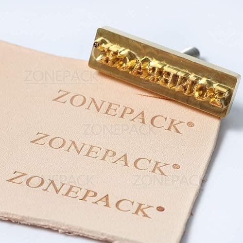 ZONEPACK Custom Logo Hot Foil Stamping Brass Mold Branding Iron Wood Burning Stamp Heating for Leather Wood Paper (Small Than 2''x2'' with 0.19'' Hole on Back) thumbnail 7