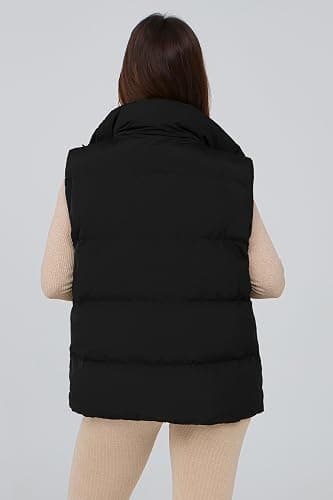 PRETTYGARDEN Women's Puffer Jacket Vests 2025 Fall Casual Sleeveless Stand Collar Zip Up Coats Warm Winter Outerwear thumbnail 2
