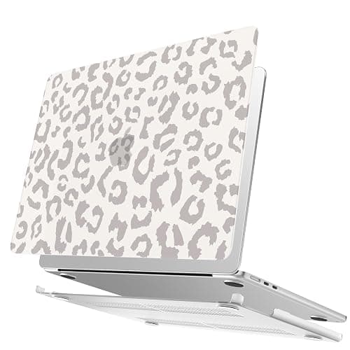 AKIT Compatible with MacBook Air 13 inch Case 2025 2024-2022 M4 M3 M2 A3240 A3113 A2681, Unique Hard Shell Laptop Case+Screen Protector+Keyboard Cover for MacBook Air 13.6 inch, Print Leopard Grey thumbnail 4