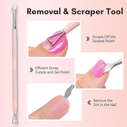 Makartt Pink Cuticle Trimmer Set with 2 Pushers, Nail Clipper & Nipper | Stainless Steel, Manicure Tools Kit for Women, Sharp, Ergonomic & Portable thumbnail 4