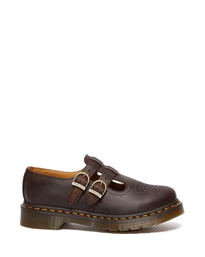 Dr. Martens Women's 8065 Mary Jane Loafers, Dark Brown Crazy Horse, 5 Medium US - Image 1