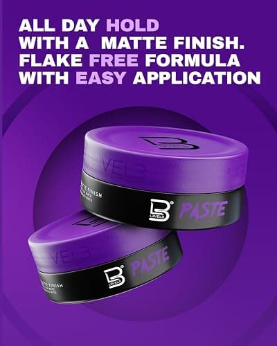 L3 - Level 3 Paste - Long-Lasting Hold - Improves Strength and Volume of Hair - Protects Against Hair Damage - Level Three Men Styling Product (150 ML, Paste) thumbnail 5