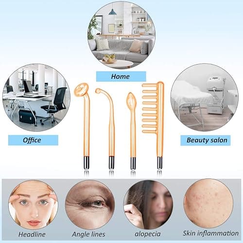 MYSWEETY High F Rrequncy Portable Handheld Facial Skin Care Wand Machine thumbnail 9