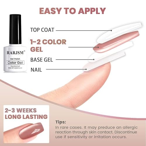 RARJSM Nude Glitter Cat Eye Gel Nail Polish Set 6Pcs Ceramics Pink Light Purple Brown Velvet Shimmer Smoothie Cateye Gel Polish with Magnetic Stick UV LED Curing Require Home Salon Nail Design thumbnail 7