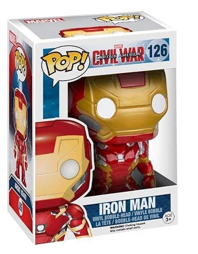 Funko POP Marvel: Captain America 3: Civil War Action Figure - Iron Man, Multi-Colored, Standard (7224) - Image 1