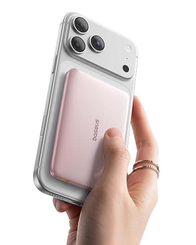 Baseus Picogo Magsafe Portable Charger, Qi2 Certified 0.5" Ultra Slim 15W Wireless Power Bank, 10000mAh 27W Fast Charging Magnetic Battery Pack with USB-C for iPhone 17/16/15/14/13/12 Series Only - Image 1