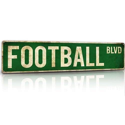 Football Gifts for Boys 8-12 Accessories Football Stuff Wall Decor for Boys Room Football Room Gear Teen Boys Birthday Christmas Vintage Wall Sign - Image 1