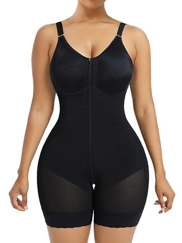 YIANNA Fajas Colombianas Moldeadoras Postpartum Shapewear Tummy Control for Women Butt Lifter Body Shaper with Zipper Crotch - Image 1
