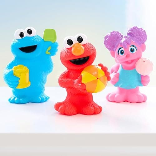 Sesame Street Floating Fun Friends 3-piece Set Water Squirters Bath and Pool Toys, Easter Basket Fillers, Gifts, Presents, Kids Toys for Ages 2 Up by Just Play, Kids Toys for Ages 2 Up by Just Play thumbnail 3