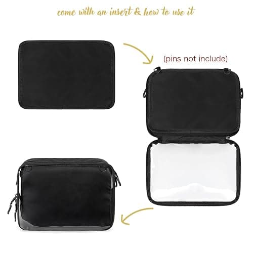 STEAMEDBUN Ita Bag Crossbody Small Ita Purse Pin Display Bag with Insert thumbnail 3