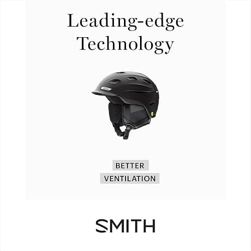 Smith Holt Helmet – Adult All-Season Helmet – Lightweight Protection for Skiing, Skating, Snowboarding & Snowsports – for Men & Women – Matte Black, Large thumbnail 4