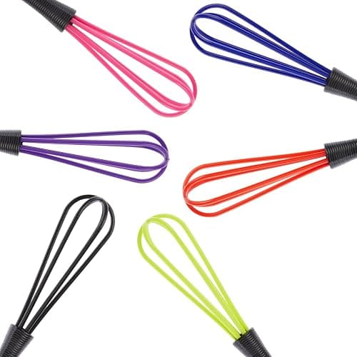 Glamlily Silicone Mini Hair Color Whisk Set - Precision Hair Dye Mixing Whisk - Multi-Use Salon & Kitchen Mixers - Vibrant Color Tools for Salon Organization - 6 Count, 7 x 1.2 in thumbnail 8