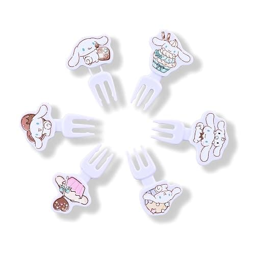 Food Picks - Toothpicks for Appetizers - Durable Plastic Decorative Toppers - Add Fun to Bento Boxes, Lunch & Party Snacks (3 Pack Set (Kitty 8pcs+Cinnamonroll 6pcs+Pompom-Puin 6pcs)) thumbnail 4